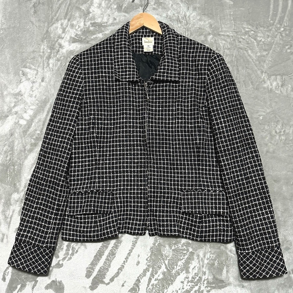 Vintage Neiman Marcus Blazer Jacket Silk 16 Old Money Dark Academia Twee Preppy